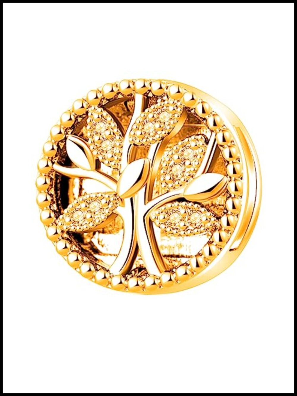 Tree of Life Clip Charm Stopper Bead for Reflexions Bracelet Copper